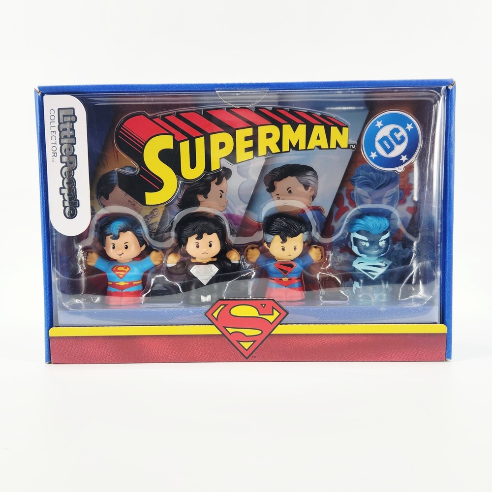 Fisher Price Little People Collector Superman DC Comics Figures‎ Set
